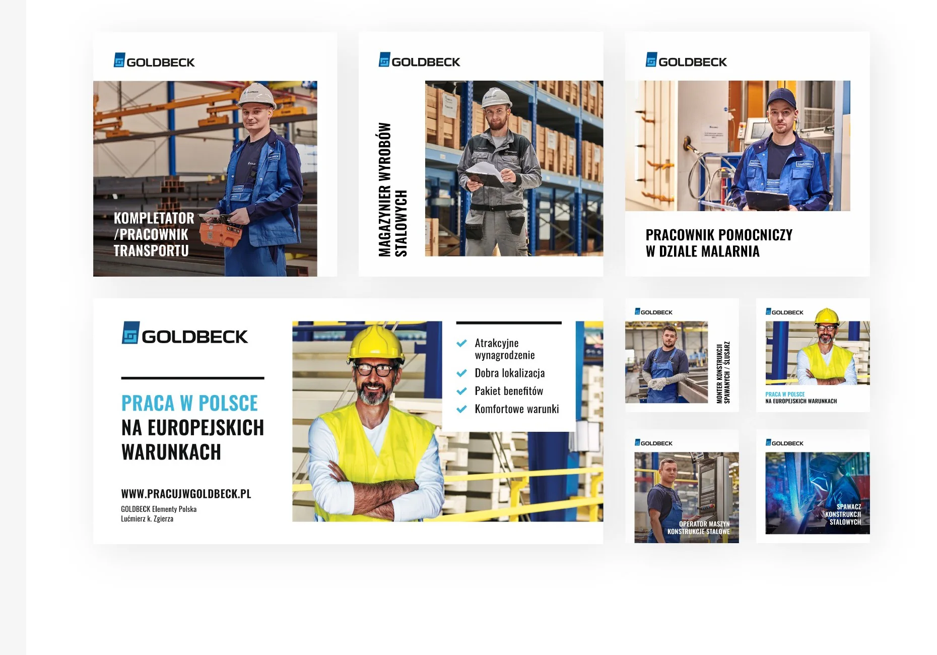 Materiały kampanii pracowniczej Goldbeck